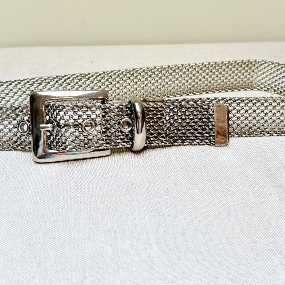 Silver Mesh Chain Belt Size Medium
